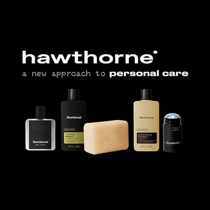 Hawthorne Men's Everyday Shampoo and Conditioner Set. Sulfate Free Shampoo and Conditioner with Pure Avocado Oil and Coconut Oil For Stronger, Healthier Hair. Mint and Eucalyptus Scent. 8 fl. oz each.