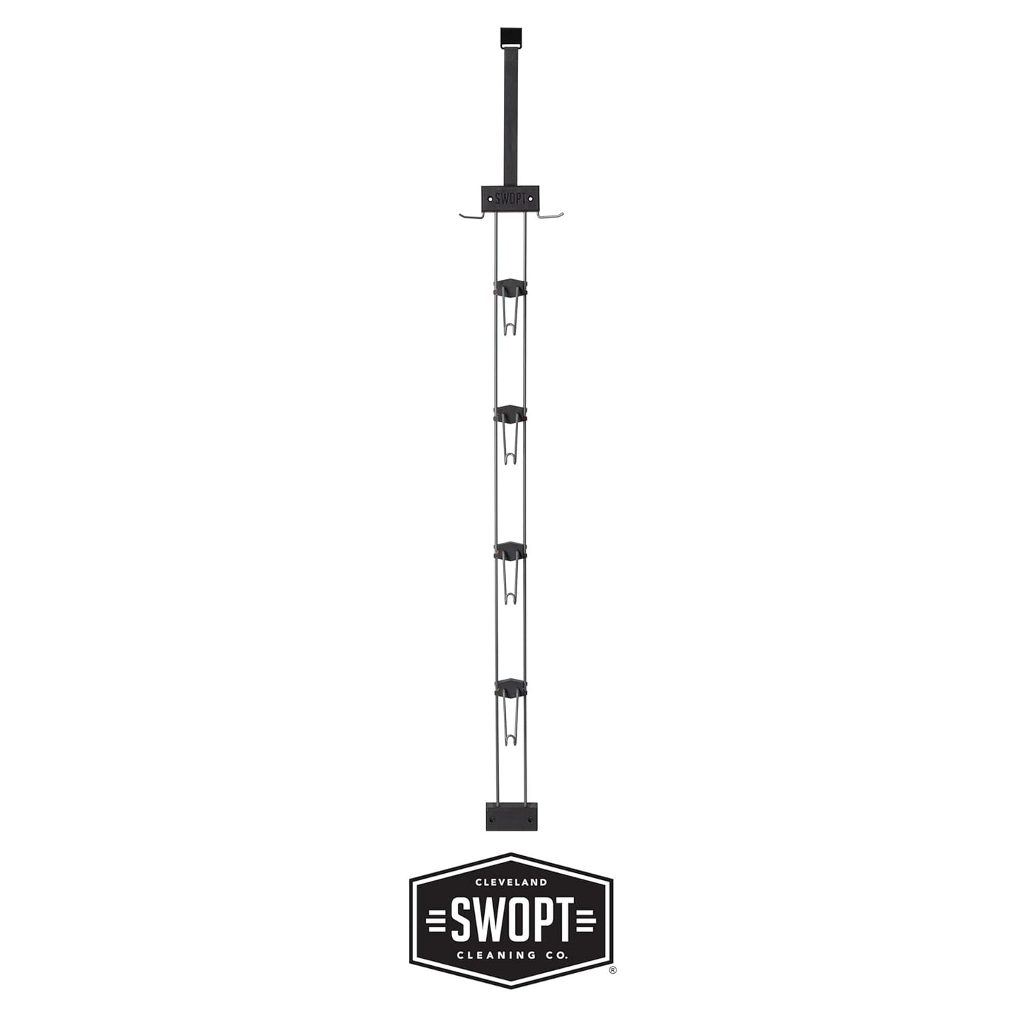 SWOPT 7-Piece Ultimate Indoor Kit — Includes 48” and 60” Wooden Handles, Dust Mop, Cotton Mop, Angle Broom, Flexible Duster, Window Squeegee, and Organizer — Everything You Need to Clean Indoors