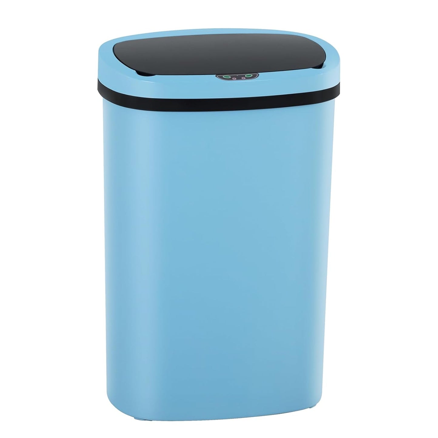 Automatic Motion Sensor Bathroom Trash Can with Lid, 13 Gallon Touchless Trash Bin, Smart Dog Proof Garbage Can, Touch Free Waste Basket for Toilet, Office, Bedroom,Blue