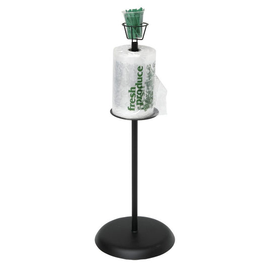 HUBERT Floor Standing Bag Dispenser Holder