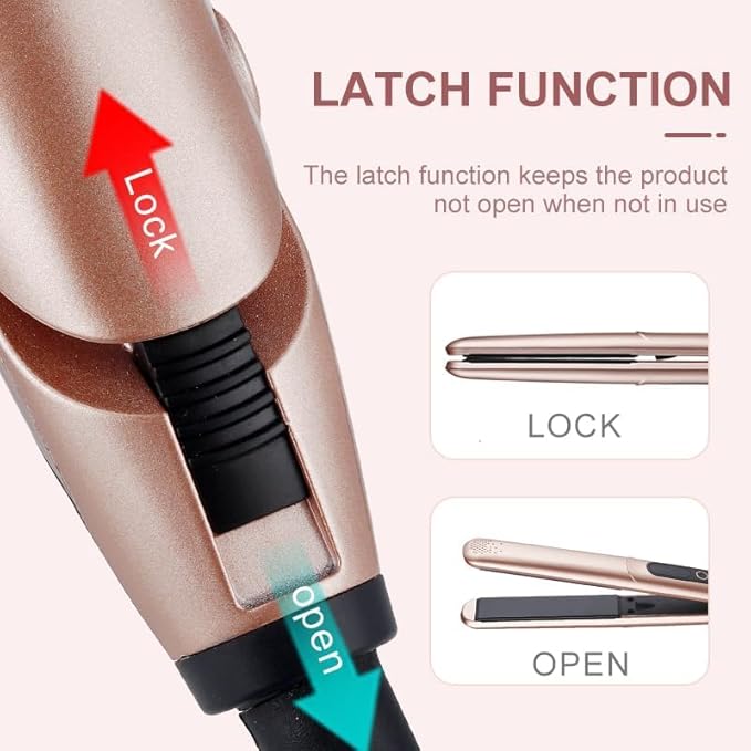 Hair Straightener Iron, Professional Ceramic Flat Iron Straightener for Less Frizz, Shinier & Smoother Hair & Curls, Hair Styling Tools