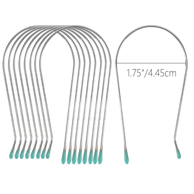 8 Pcs Hot Curler Clips Replacement Kit with Rollers Securing Pins, Fits 1.75 Inch Hot Rollers