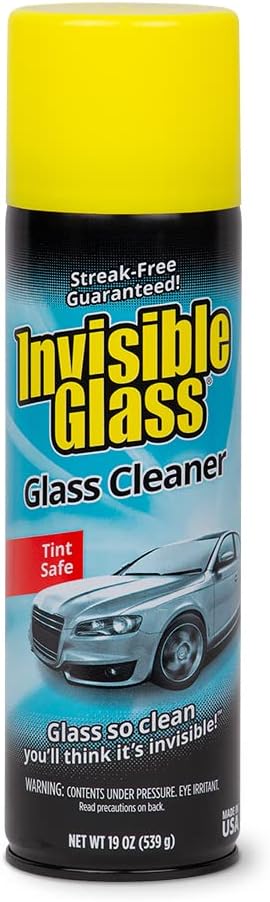 Invisible Glass 91164 19-Ounce Cleaner for Auto and Home for a Streak-Free Shine, Deep Cleaning Foaming Action, Safe for Tinted and Non-Tinted Windows, Ammonia Free Foam Glass Cleaner, Pack of 1