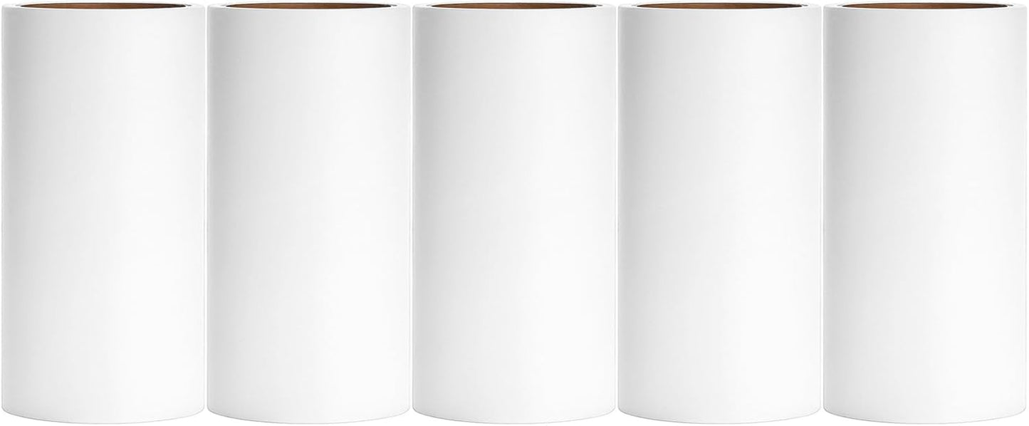 4.6 inch Lint Roller Refills Only for Evercare Giant Lint Rollers for Pet Hair Extreme Stick Refills 5 Rolls 60 Sheets per Roll Total 300 Sheets
