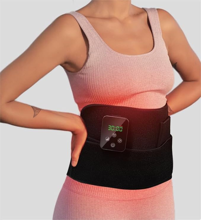 Red Light Therapy, Cordless Infrared Therapy Pad for Back Knee Leg Pain Relief, Portable 660nm 850nm Wireless Red Infrared Light Therapy Wrap Belt with Rechargeable Controller Gift for Women Men