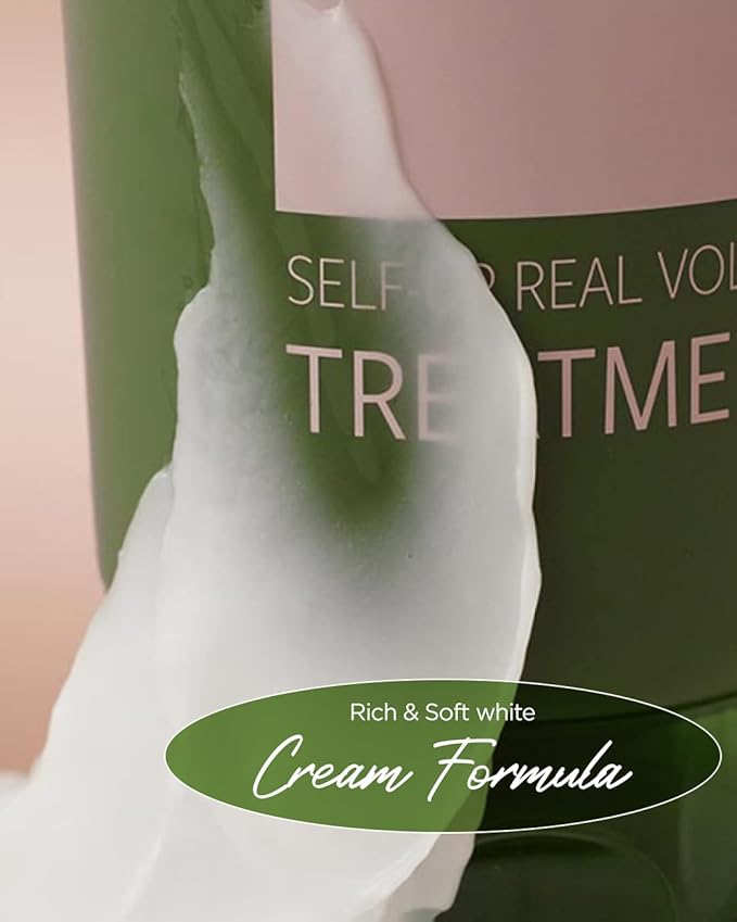JENNYHOUSE Self-Up Real Care Treatment - Damaged Hair Treatment for Frizz Control Prevents Breakage & Restores Volume - Sandalwood & Rose Scent, 7.8oz.