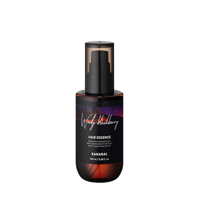Perfumed Hair Oil & Serum 2-in-1 – Korean Essence Oil for Frizzy, Dry, Damaged Hair & Glass Hair Shine – Argan Oil & Amino Acids – Sulfate & Paraben-Free – Woody Blackberry, 100ml / 3.38 fl oz