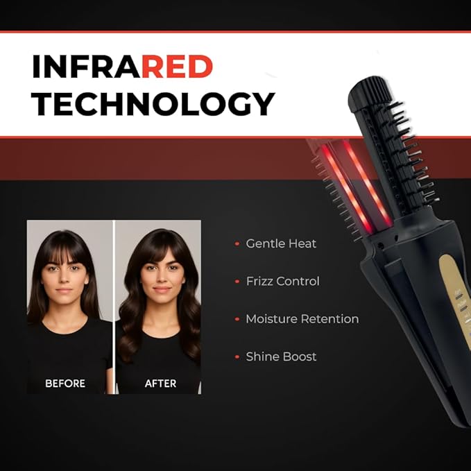 YA-MAN Spa Styler Kit: Hair Goals — Volume & Lift | Cordless Heated Brush + Moisture Repair Oil Set | J-Beauty Hair Kit for Shine, Smoothness & Lift