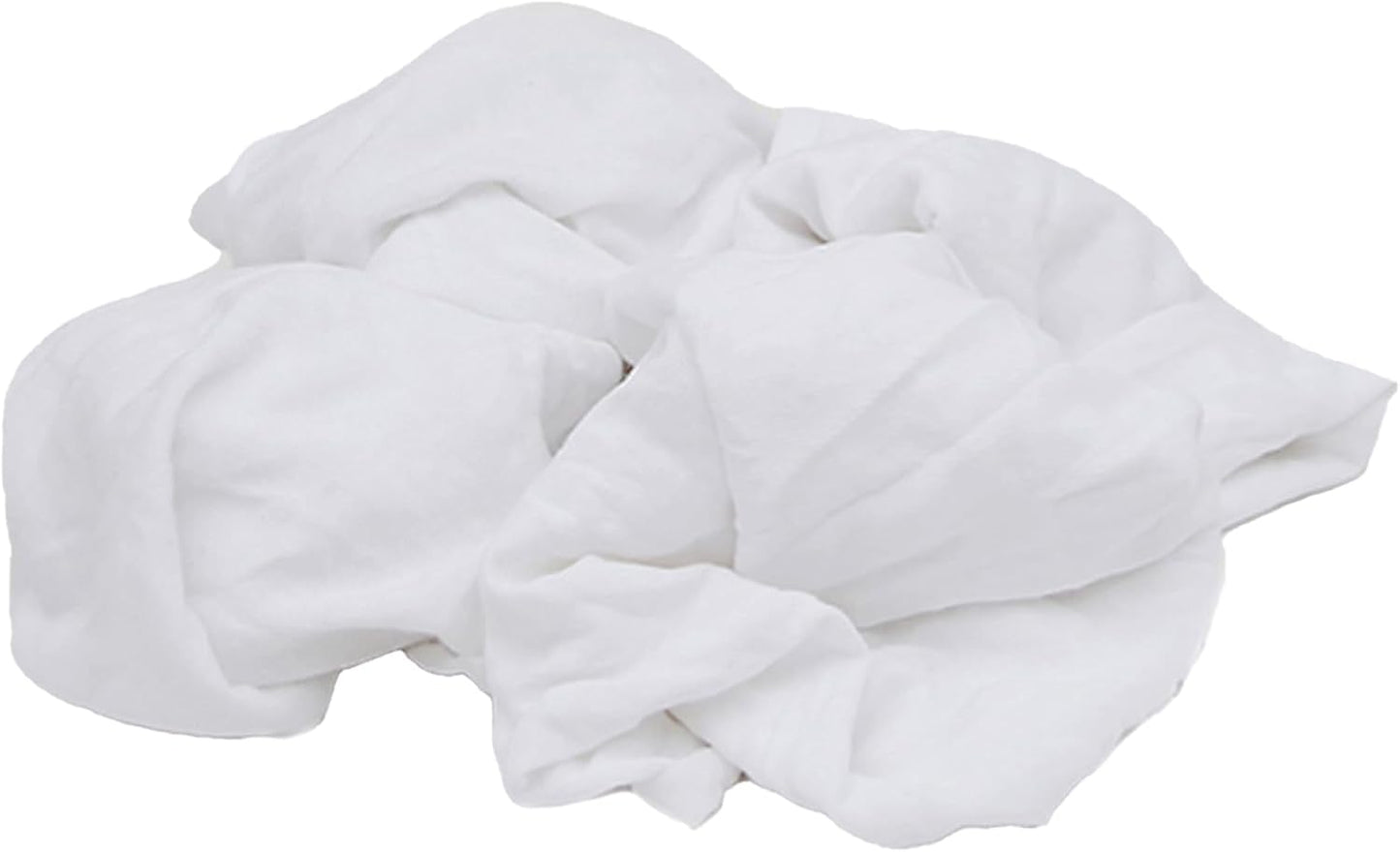 Premium White Knit (600 lbs. Pallet 12x50 lbs. Box of Rags) T-Shirt Cleaning Rags – White Cotton Rag for Cleaning, Staining, Oil, Grease & Dusting – Shop Rags Bulk for Multipurpose