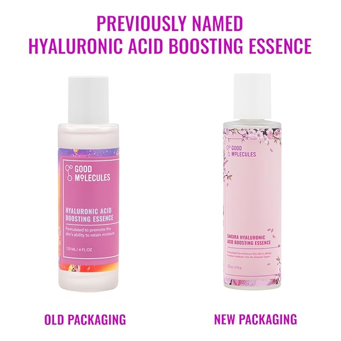 Good Molecules Sakura Hyaluronic Acid Boosting Essence - Ultra Hydrating Facial Moisturizer - Skincare for Hydration, Tightening, Anti Aging, Instant Glow - Skin Care for Face