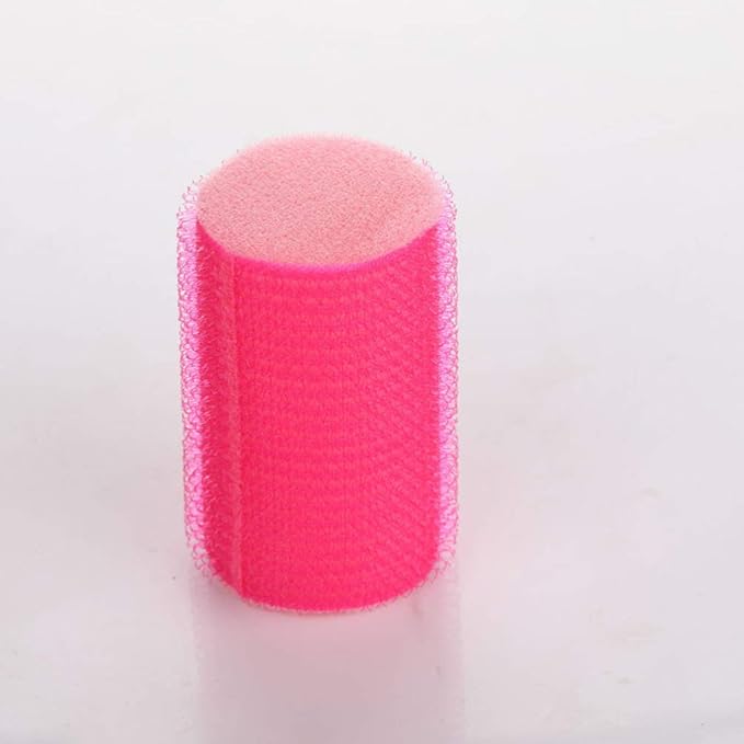 12pcs Self-adhesive Hair Curlers Soft Sponge Hair Rollers for Women Rosy and Blue Easy to Use Lightweight and Portable