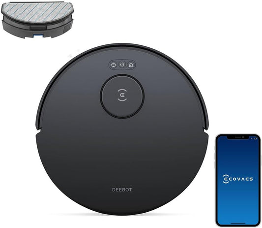ECOVACS DEEBOT N20 Robot Vacuum Cleaner and Mop,8000Pa Strong Suction, ZeroTangle Brush, 300 Minutes Runtime,TrueMapping Intelligent Path Planning
