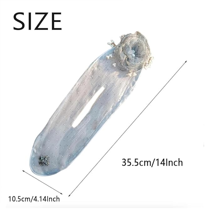 Hair Accessories for Women - Ball Hair Clip, Flower Bun Roller, Hand Embroidered Twist Curler, Lazy Updo Maker (2pc-1)