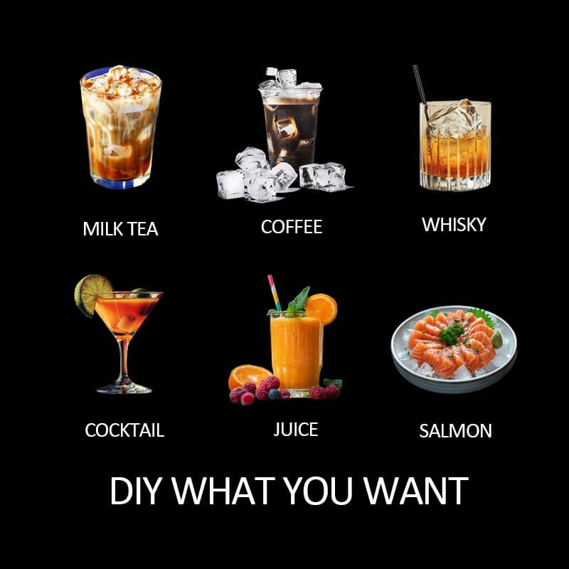 2 Pack Silicone 2 Inch Large Ice Cube Molds for Cocktails Wine Fruit and Bourbon Whiskey Easy Release Ice Cube Tray with Lid Ideal for Cold Drinks and Entertaining Gatherings (Strawberry Pink)