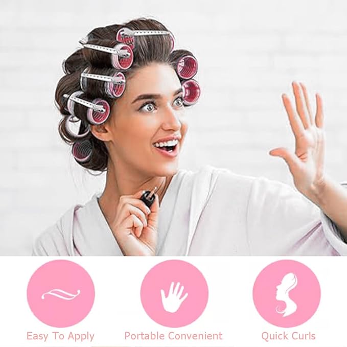 2 in 1 Bangs Hair Rollers with Clip Hair Styling Clips Set,4 Pcs Volumizing Hair Clips Root Lifting Clips,4 Pcs Metal Duck Billed Hair Clips for Styling Sectioning