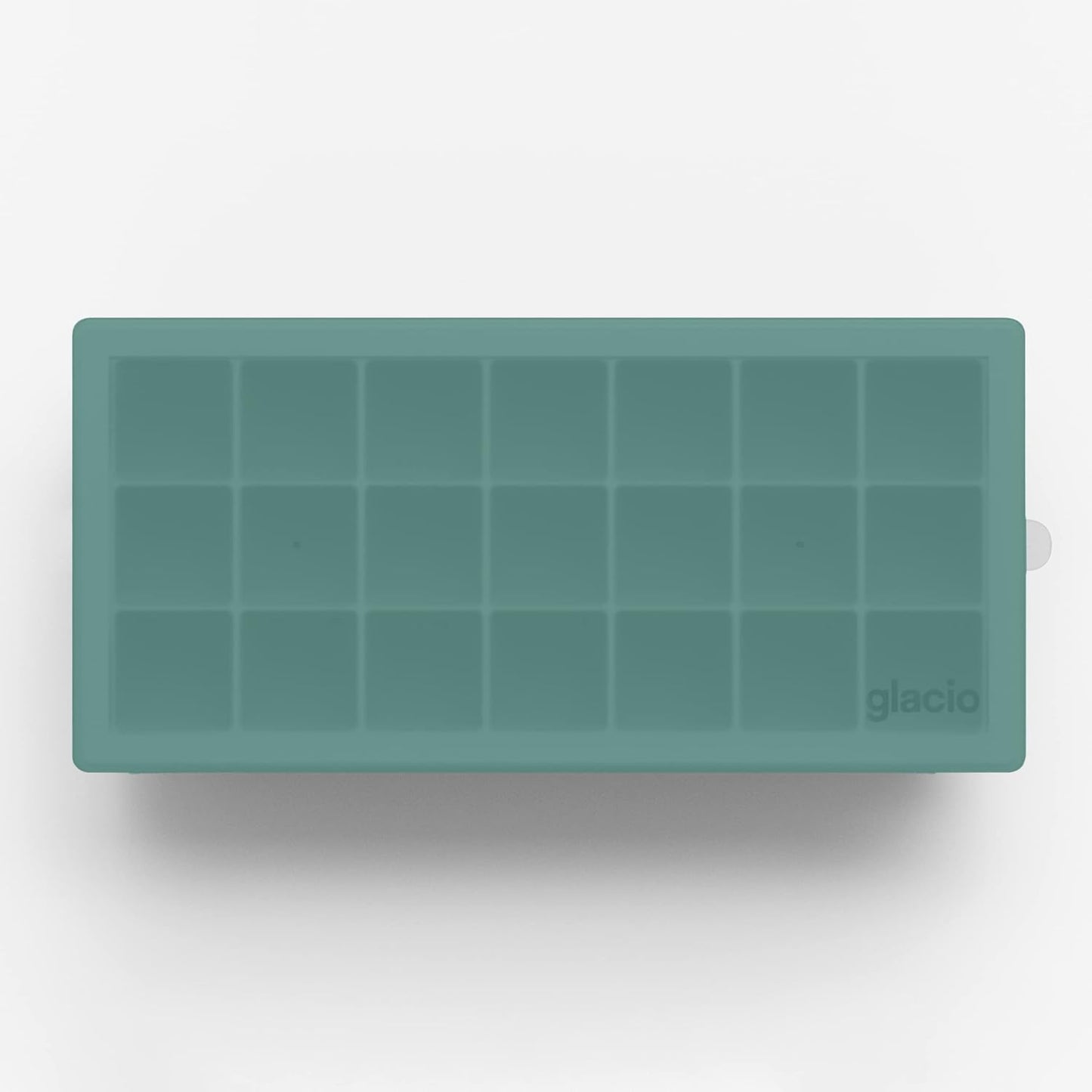 glacio Ice Cube Tray – Small Silicone Molds with Lids, BPA-Free and Flexible for Cocktails and Beverages – Set of 2