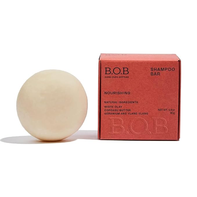 Nourishing Shampoo Bar for Dry Hair (6.7oz) | Solid Shampoo with Copaasu Butter & White Clay | Vegan, Sulfate-Free, Eco-Friendly | Plastic-Free Hair Care