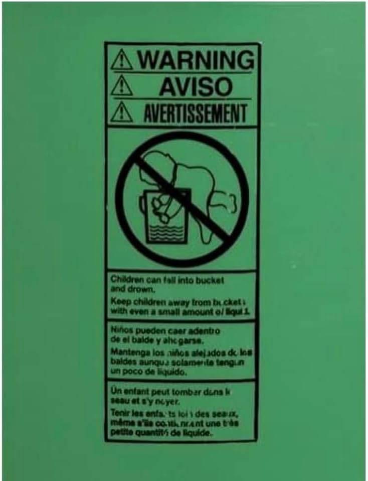 House Naturals 5 Gallon Premium HPDE Plastic Bucket - Made in USA Food Grade Storage Container, BPA Free All Purpose Pail (4, Dark Green)