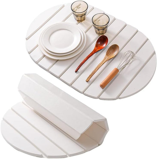 Dish Drying Mats Stone Drying Mat for Kitchen Counter Dish Drying for Kitchen Counter Quick Dry Stone Mat Kitchen Ellipse