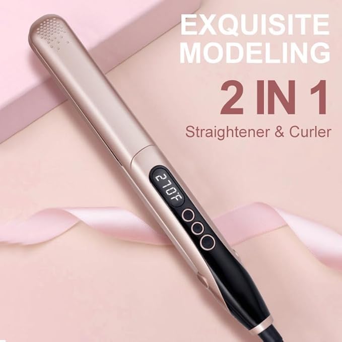 Hair Straightener Iron, Professional Ceramic Flat Iron Straightener for Less Frizz, Shinier & Smoother Hair & Curls, Hair Styling Tools