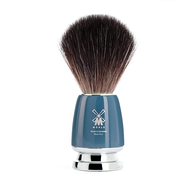 MÜHLE RYTMO 4-Piece Black Fiber 5-Blade Razor Modern Luxury Wet Shaving Set - Perfect for Every Day Use, Barbershop Quality Close Smooth Shave