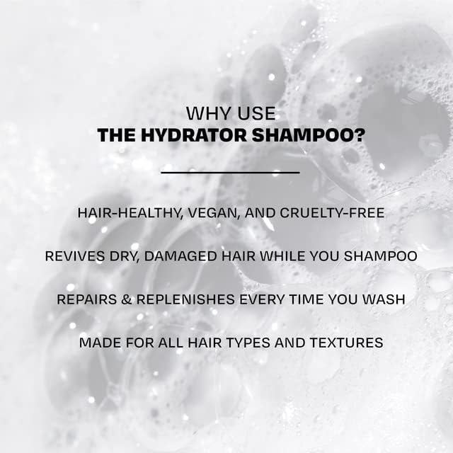Overtone The Hydrator Moisturizing Shampoo – 8 oz Sulfate-Free, Vegan Hair Cleanser for All Hair Types – Deep Hydration & Frizz Control – Nourishing Daily Shampoo for Dry, Damaged & Color-Treated Hair