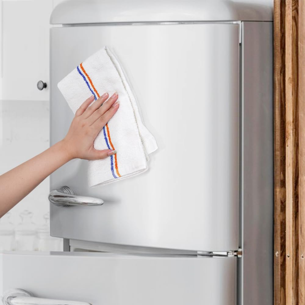 Avalon Towels Terry Bar Mop Towels (Value Pack of 36) Size 16"x19" – Absorbent and Durable, Multipurpose Cleaning Rags, Cotton Cleaning Cloths, Terry Cloth Rags, Reusable Shop Rag