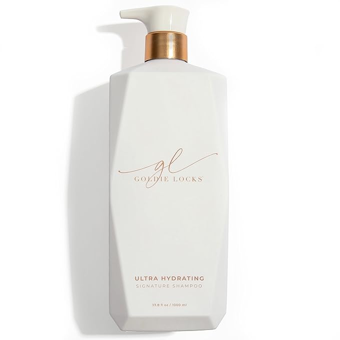 Goldie Locks Ultra Hydrating Shampoo - Sulfate-Free Moisturizing Formula - Maintains Texture and Shine - Safe for Extensions and Color-Treated Hair - Protein-Free - 33.8 fl oz