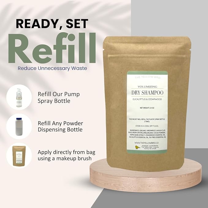 The Yellow Bird Eucalyptus Dry Shampoo Refill Packet