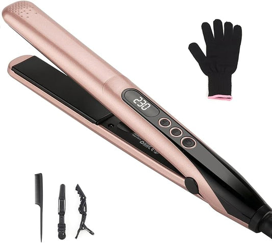 Hair Straightener Iron, Professional Ceramic Flat Iron Straightener for Less Frizz, Shinier & Smoother Hair & Curls, Hair Styling Tools