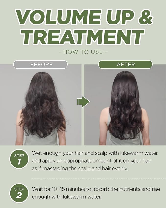 JENNYHOUSE Self-Up Real Care Treatment - Damaged Hair Treatment for Frizz Control Prevents Breakage & Restores Volume - Sandalwood & Rose Scent, 7.8oz.