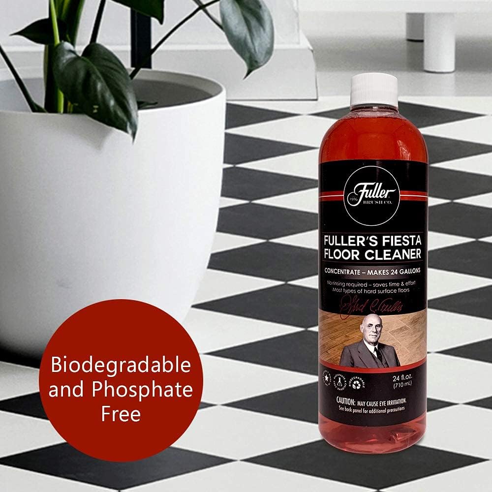 Fuller Brush Fiesta Floor Cleaner Liquid Concentrate - Multi-Surface & Industrial Cleaning For Hardwood, Laminate, Linoleum, Tile & Ceramic Floors, 24 Fl. Oz. Bottle (Pack of 2)