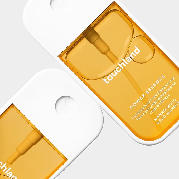 Touchland Power Essence Hydrating Body & Hair Fragrance, Mango Mojo, 2 FL. OZ. Travel Size Body Mist