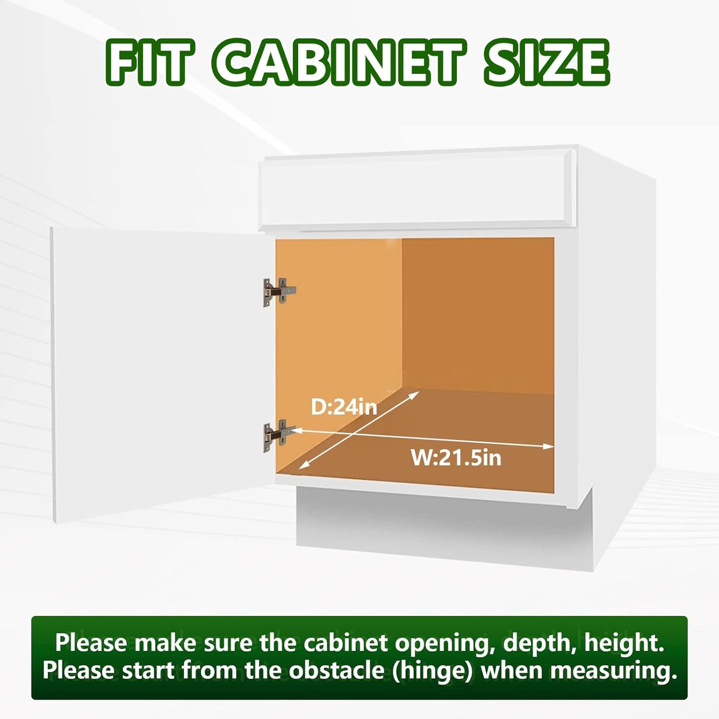 LOVMOR Pull Out Cabinet Organizer 20"W x 21"D, Kitchen Cabinet Pull Out Shelves Slide Out Storage…