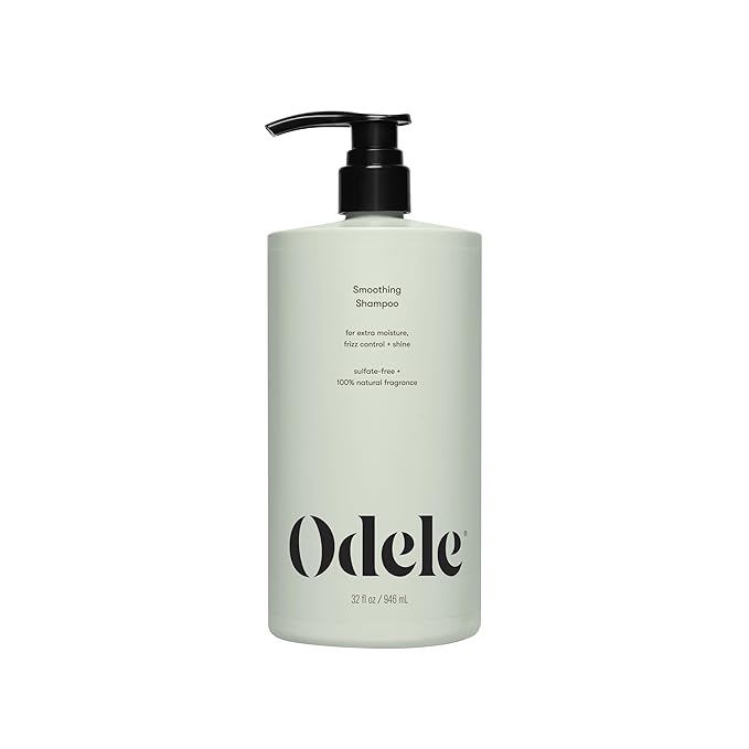 Odele Smoothing Sulfate-Free Shampoo for Extra Moisture, Frizz Control, Shine, and Straight to Curly Hair Types, 32 Fl Oz
