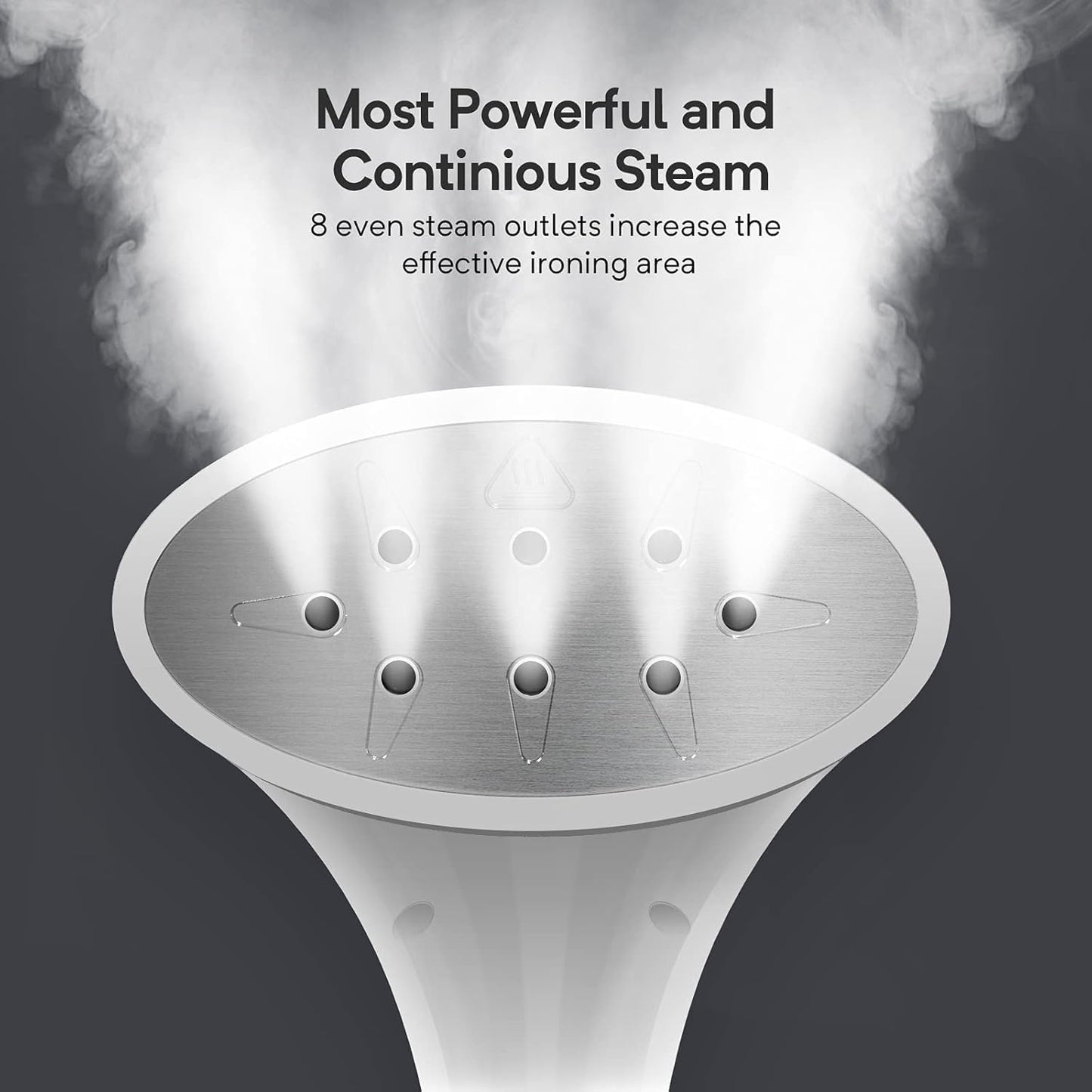 Steamer for Clothes, 1500W Standing Garment Steamer with 35s Fast Heating, 2.5L Water Tank for 1.5H Steaming, Adjustable Height Stand with Clothes Hanger, Professional Wrinkle Removal