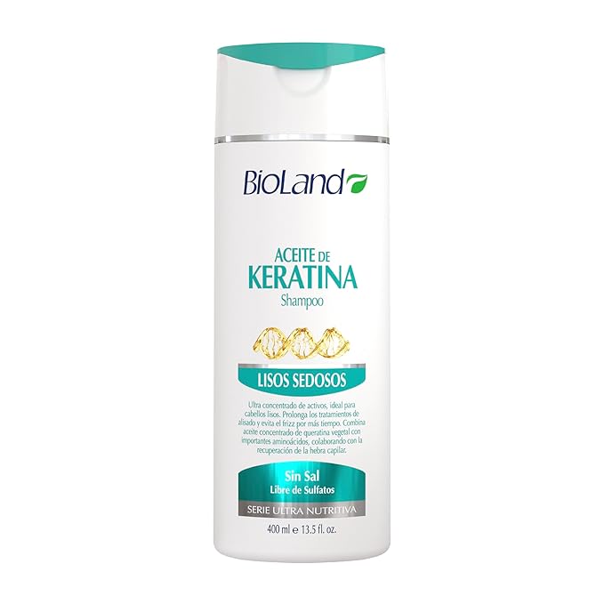 Keratin Oil Shampoo - Ultra Concentrated Shampoo for Treated & Straight Hair - 13.53 fl oz (400mL)