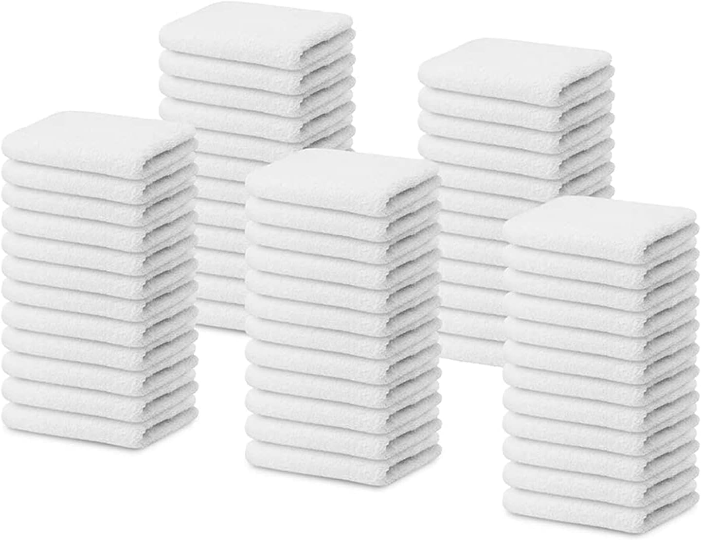 Bar Towels 14"x17" Terry Bar Mop Towels (White) – Absorbent and Durable, Multipurpose Cleaning Rags, Cotton Cleaning Towel, Terry Cloth Rags, Reusable Shop Rags