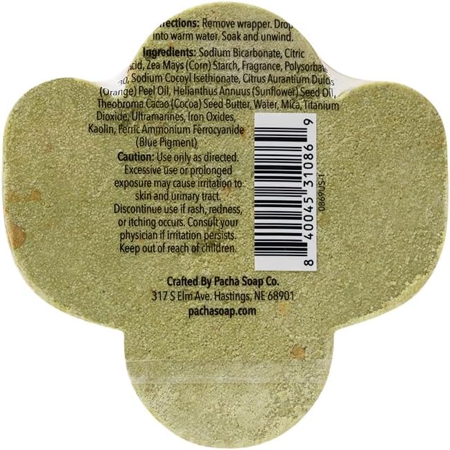 Pacha SOAP Bath Bomb 3 Pack, Nourishing, Moisturizing, Santal & Amber, Clean Ingredients & Handcrafted in The USA, 5 oz Each