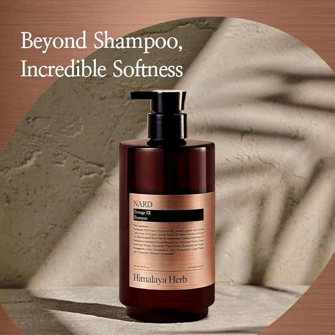 Bouquet Garni NARD RX Shampoo 16.9 oz - Soften, and Tangle-Free (Containing Amino Acids, Protein, Keratin, Silk, Peptides, Vitamin E, and 6 Oils) - For Damaged Hair Care