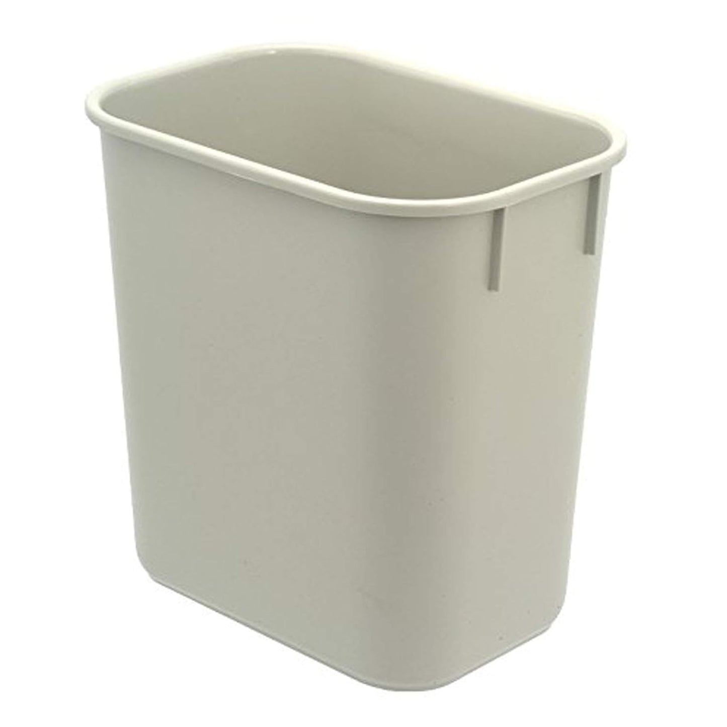 Acrimet Wastebasket, Deskside Bin, 3.25 Gallon/13 Quart/ 12 Liter (Plastic) (Light Gray Color) (Set of 4)