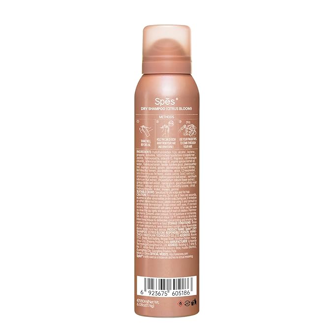 Instantly Fresh Dry Shampoo,No White Residue, Absorbs oils,Refreshing Volumizing Hair Dry Shampoo 6.08 FL.OZ*2,Citrus Bloom(2-pack)