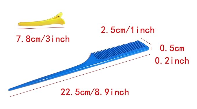 Kamay's 12PCS 40mm 1-1/2" Hair Curlers Rollers With 12 Duckbill Sectioning Clips 1 Comb Used for Hair Styling Self Grip Rollers