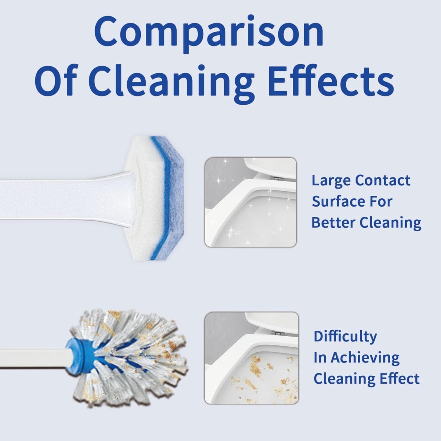 Aimery 100 Counts Blue Disposable Toilet Bowl Cleaning Refills Make Toilet And Bathroom Be Fresh(100, Blue)