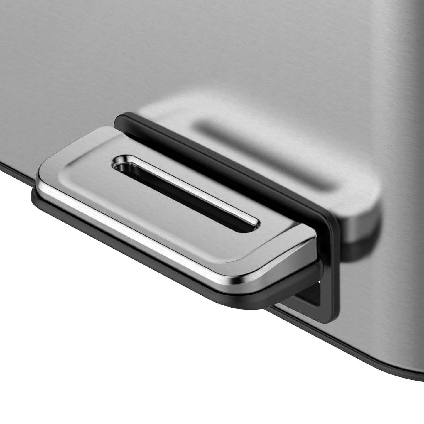 3 x 4 Gal (3 x 15L) Trash Can, Stainless Steel Triple Compartment Step-On Recycling Bin with Soft-Close Lids & Removable Plastic Inner Buckets for Kitchen, Home, Office