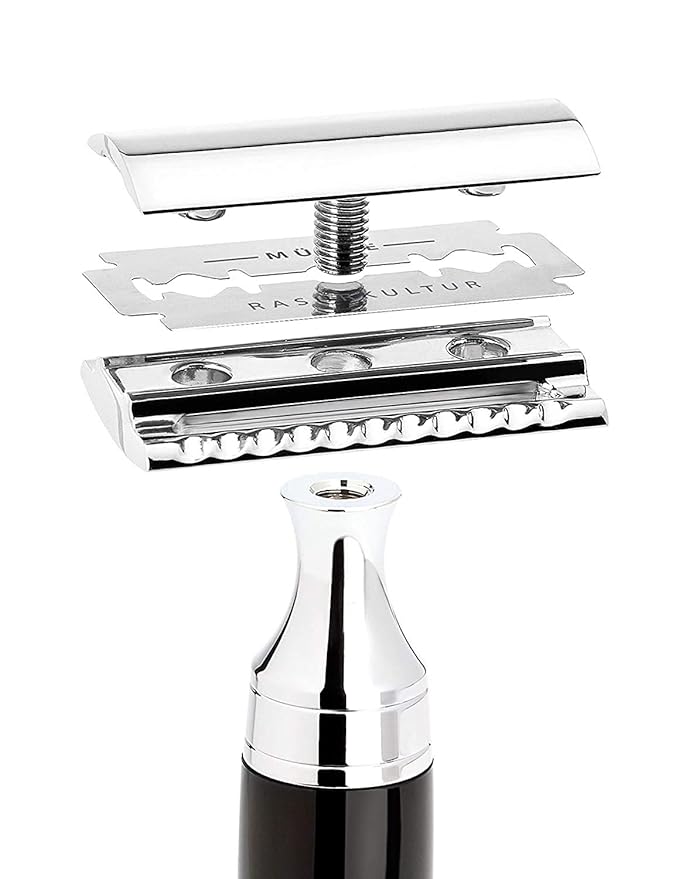 MÜHLE TRADITIONAL R89 Double Edge Safety Razor (Closed Comb) | Perfect for Everyday Use | Barbershop Quality Close Smooth Shave | Luxury Razor for Men