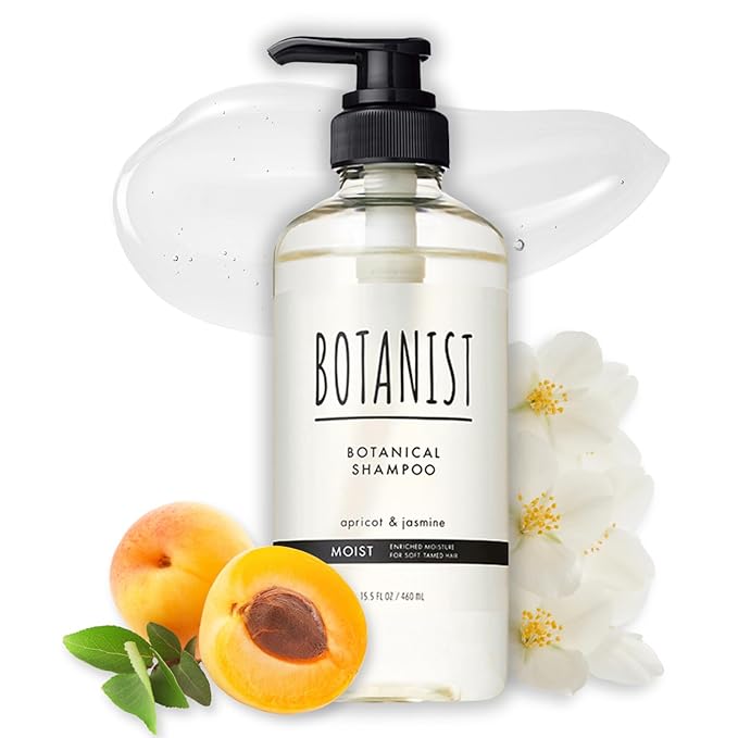 BOTANIST Hydrating Shampoo for Dry Hair, Organic Shampoo for Women & Men by Botanical Protein, Collagen, Natural Keratin, Hyaluronic Acid & Ceramide from Japan, Paraben & Sulfate Free 15.5 Fl Oz MOIST