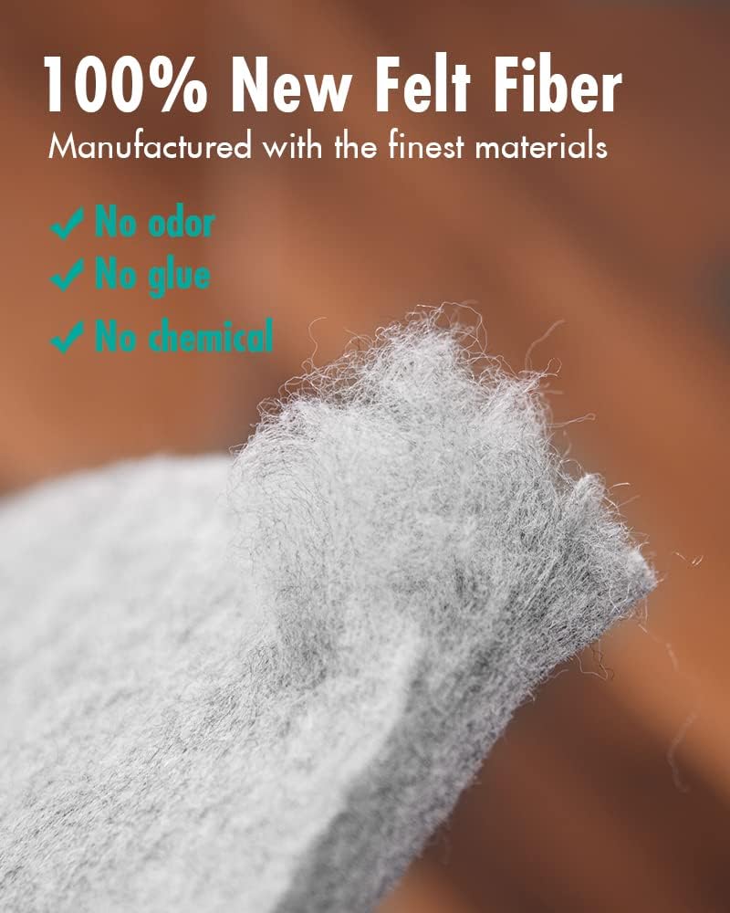 Non Slip Rug Pad Gripper - 2x12 Feet 1/8” Extra Thick Felt Under Rug for Runner Rugs and Hardwood Floors,Super Cushioned Non Skid Carpet Padding