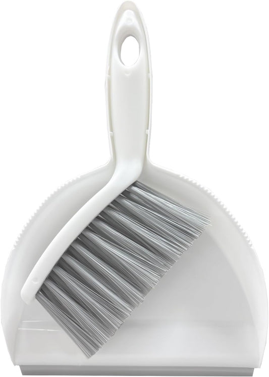 Mini Broom and Dustpan Set Small Dust pan & Brush Set Portable Cleaning Tools for Home Office RV Camping Learning (Grey)