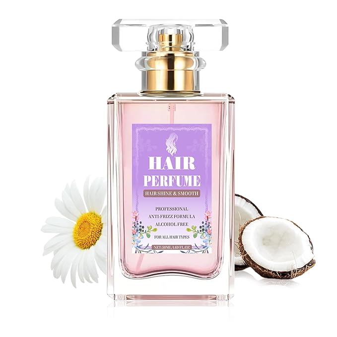 Hair Perfume for Women, Long-Lasting Hair Body Perfume Mist Spray, Honey Infused Chamomile Pheromone Hair Fragrance- Odor Remover Hair Shine Portable Fragrance Mist 1.69 fl.oz